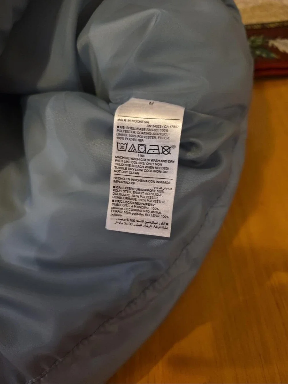 Old Navy Women’s Medium Blue Gray Puffer Vest High Neck Cropped Winter Layer